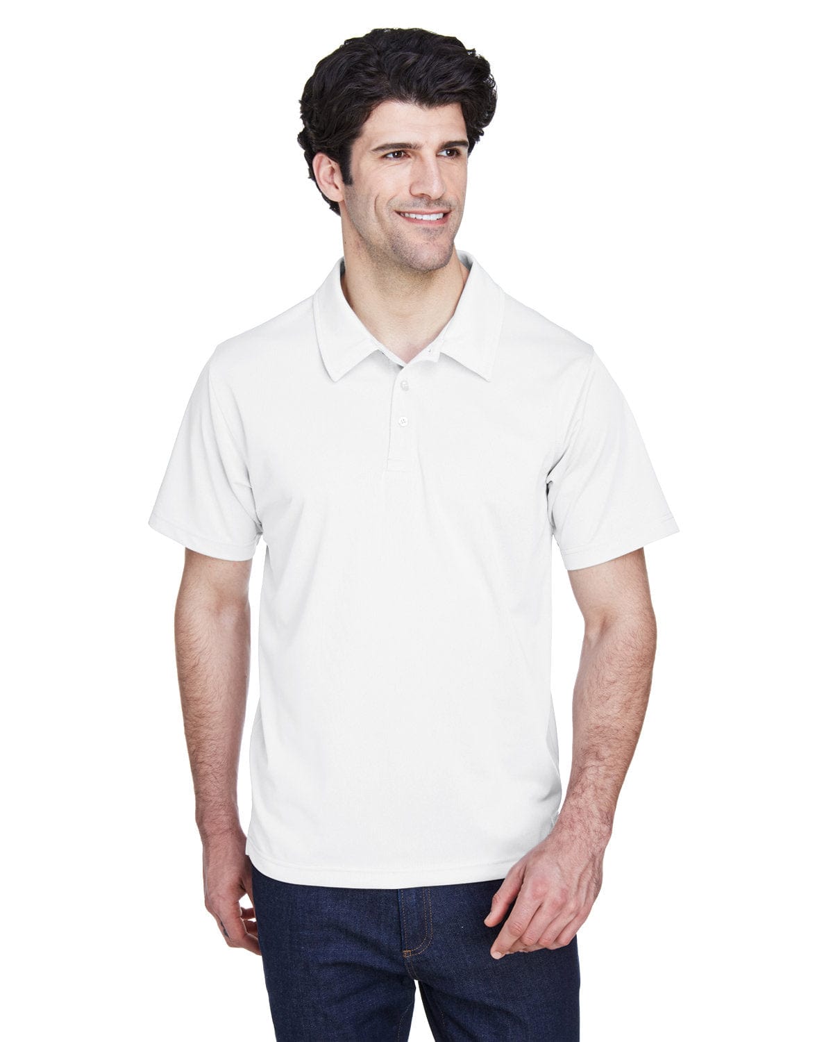 Team 365 Mens Command Snag Protection Polo TT21 | White - Front